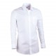 Pánská košile prodloužená bílá slim 100 % bavlna Assante 20003