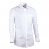 Pánská košile prodloužená bílá slim 100 % bavlna Assante 20003