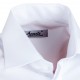 Prodloužená košile na mažetový knoflík bílá regular Assante 20008
