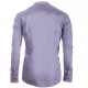 Prodloužená pánská košile šedá slim fit Assante 20718