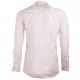 Košile prodloužená pánské šampaň slim fit na manžetový knoflík Assante 20201