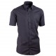Košile Aramgad s knoflíčky v límečku vypasovaná černá 40135