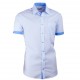 Modrá košile slim fit kombinovaná Aramgad 40436