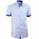 Košile modrá Aramgad slim fit kombinovaná 40338