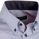 Pánská košile Assante slim šedá s černou 40117