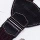 Luxusní kšandy černočervené kožená poutka Assante 90047