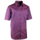 Elegantní bordó košile rovná regular fit Aramgad 40340