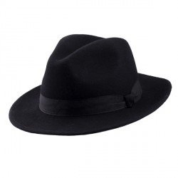 Černý pánský klobouk Mes 85028
