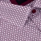 Bílá s červeným vzorem pánská košile slim fit Brighton 109909