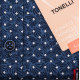 Pánská nadměrná košile modrá krátký rukáv Tonelli 110887
